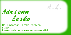 adrienn lesko business card